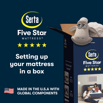 Serta 5 Star mattress Unboxing gif video