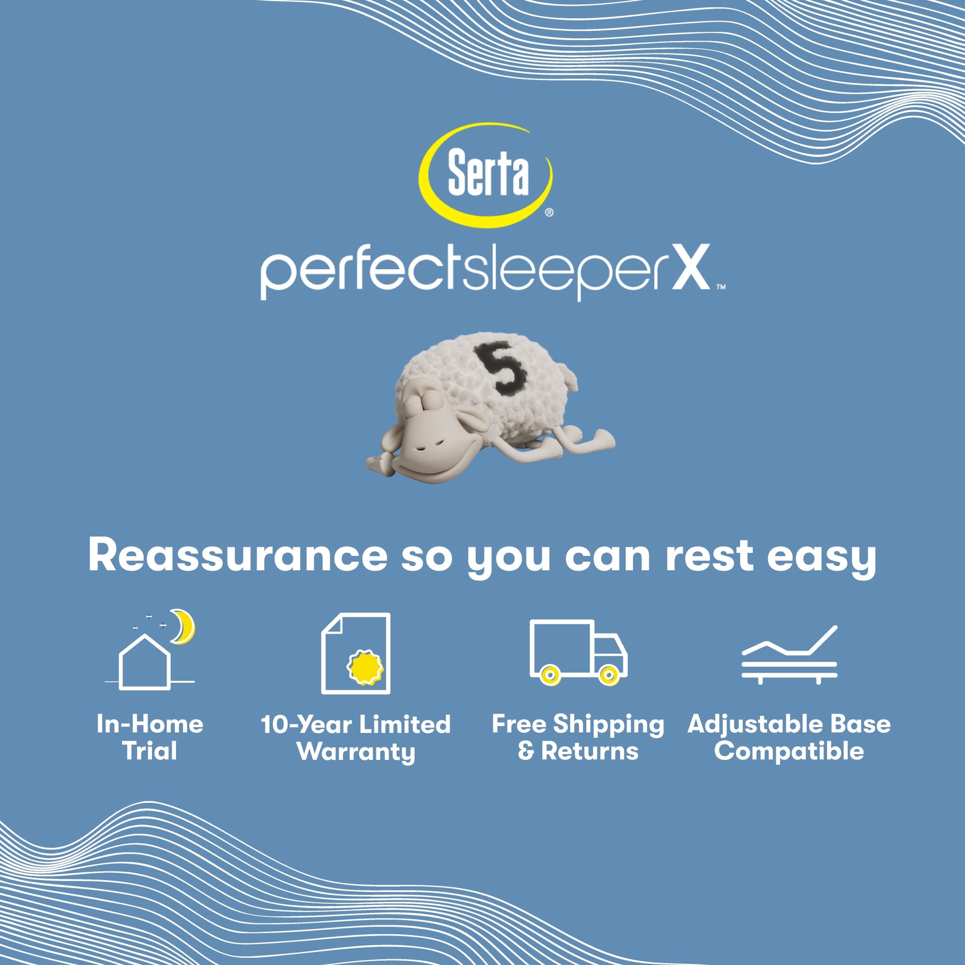 Perfect Sleeper X Quilted Hybrid Lexton Medium Pillow Top Mattress information chart || feel: Medium Pillow Top || level: Level 1