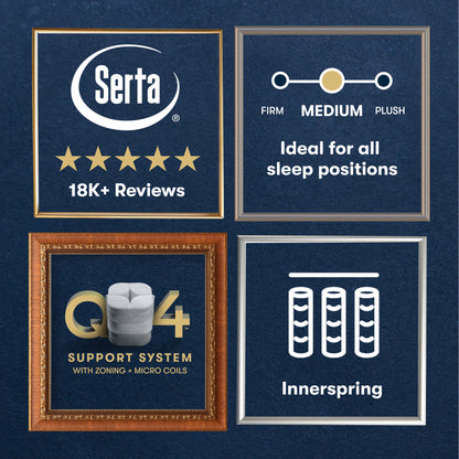 Masterpiece™ Handcrafted by Serta® Exhibit Medium Pillow Top