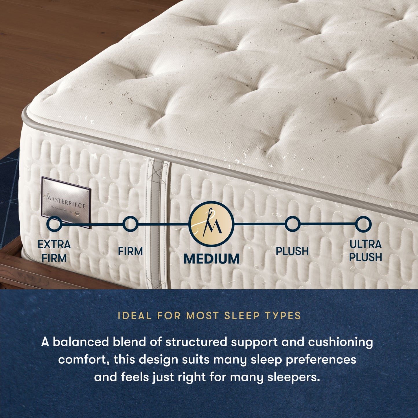 Masterpiece™ Handcrafted by Serta® Exhibit Medium